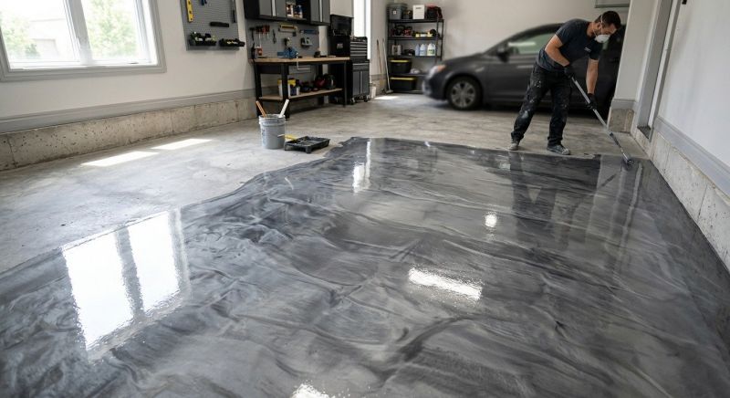 Basement Floor Epoxy Service in Greensboro, NC