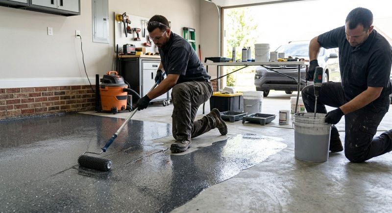 Basement Floor Epoxy Service in Columbia, SC