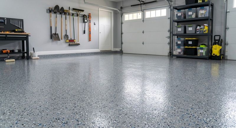 Garage Floor Staining in Greenville, SC